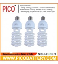 photographic equipment 5500K bulb for Energy Saving two lamp holder 45w 3pcs BY PICO